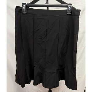 Sandro Studio Women's Classic‎ Black Business Contemporary Flared Tulip Skirt 10